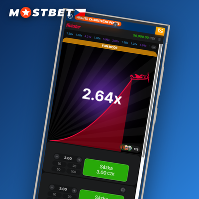 Ikona auto-cashout s cílovým multiplikátorem 1.80x v Mostbet Aviator