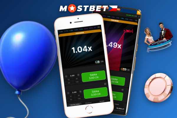 Přepínač Demo a Real Play v Mostbet Aviator s tlačítkem Cash Out