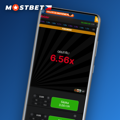 Dva sázkové panely funkce dual bet v Mostbet Aviator na tmavém pozadí
