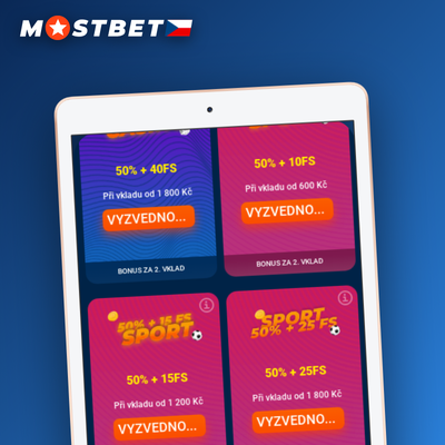 Mostbet bonus za registraci v podobě free betu na sportovní sázky