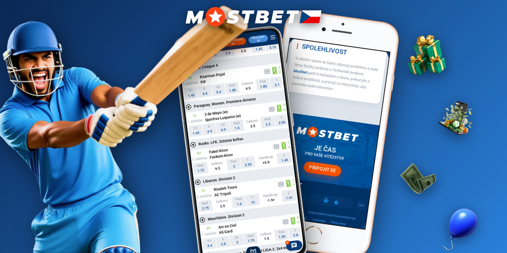 iPhone s Mostbet iOS aplikací a QR kódem pro rychlé stažení z App Store