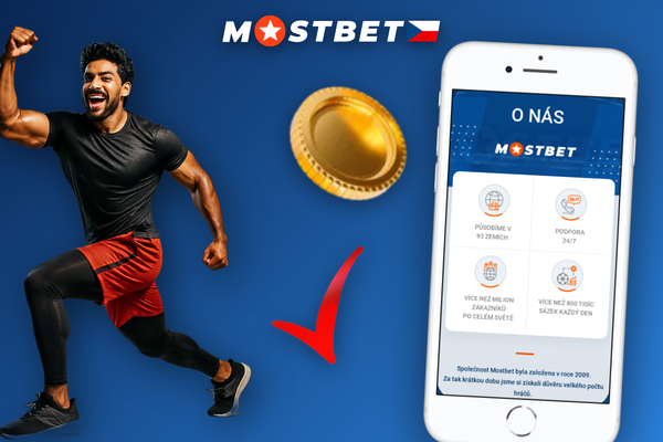 Smartphone s aplikací Mostbet otevřenou na sportovních sázkách – Android i iOS