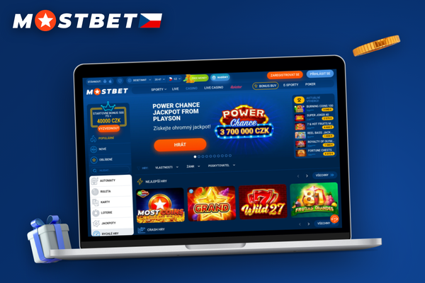 Moderní herní setup s webem Mostbet online na notebooku a smartphonu