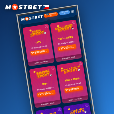 Mostbet casino bonus 125 % na první vklad pro sportovní sázení