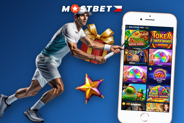 Herní účet Mostbet se zobrazenou nově připsanou výhrou z Kola štěstí